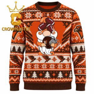 Bowling Green Falcons Gnomes Helmet Christmas Ugly Sweater
