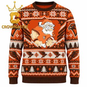 Bowling Green Falcons Santa Claus Angry Christmas Ugly Sweater