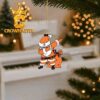 Bowling Green Falcons Santa Claus Cute Christmas Tree Decor Ornament