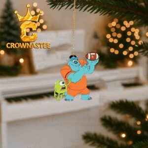 Bowling Green Falcons Sully & Mike Football Christmas Tree Decor Ornament