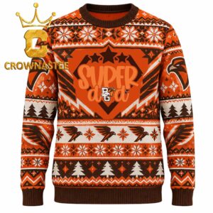 Bowling Green Falcons Supper Dad Christmas Ugly Sweater