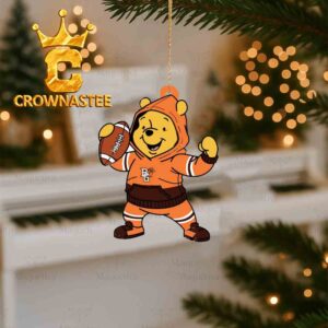 Bowling Green Falcons Winnie The Pooh Disney Football Christmas Tree Decor Ornament