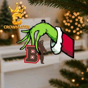 Brown Bears Grinch Hand Stolen Logo Christmas Tree Decor Ornament