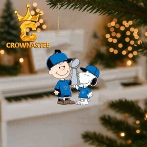 Buffalo Bulls Charlie Brown And Snoopy Champions Christmas Tree Decor Ornament