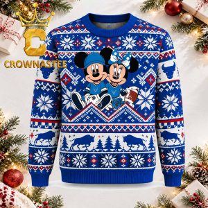 Buffalo Bulls Disney Mickey And Minnie Football Christmas Ugly Sweater