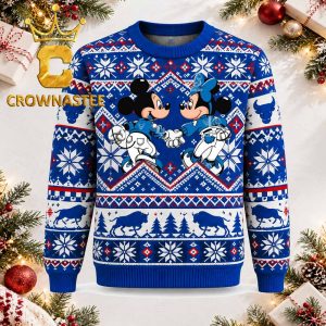 Buffalo Bulls Fan Minnie And Mickey Love Christmas Ugly Sweater