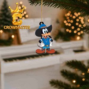 Buffalo Bulls Goofy Cowboy Sport Christmas Tree Decor Ornament