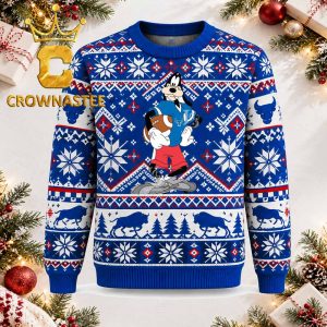 Buffalo Bulls Goofy Player Christmas Ugly Sweater