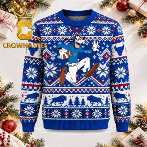 Buffalo Bulls Goofy Rugby Sport Christmas Ugly Sweater