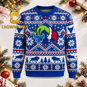 Buffalo Bulls Grinch Hand Stolen Logo Christmas Ugly Sweater