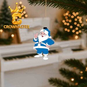Buffalo Bulls Santa Claus Christmas Tree Decor Ornament