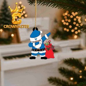 Buffalo Bulls Santa Dabbing Christmas Tree Decor Ornament