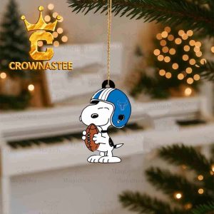 Buffalo Bulls Snoopy Rugby Christmas Tree Decor Ornament
