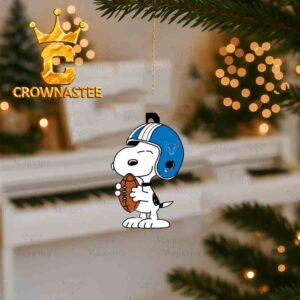 Buffalo Bulls Snoopy Rugby Christmas Tree Decor Ornament