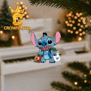 Buffalo Bulls Stitch Zombie Christmas Tree Decor Ornament