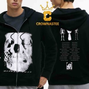Danny Elfman 2026 Fall Tour Dates Skull Zip Hoodie