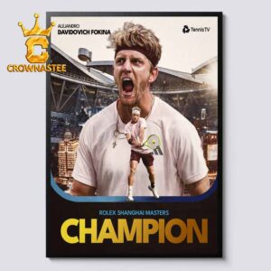 Davidovich Fokina Rolex Shanghai Master Champion 2026 Home Decor Poster Canvas