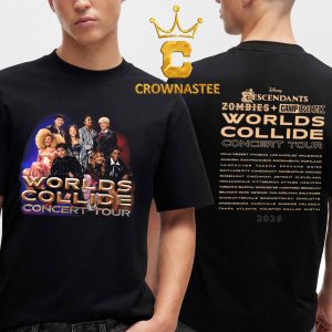 Disney Worlds Collide Concert Descendants Zombies And Camrock Tour Dates 2026 Two Sided T-Shirt
