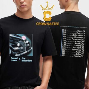 Durand Jones And The Indications 2027 Tour Dates Cruisin To The Park Two Sided T-Shirt