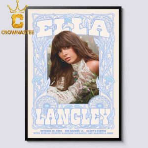 Ella Langley Caseys Center 2026 Tour Des Moines IA October 29th Home Decor Poster Canvas
