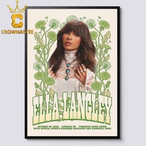 Ella Langley Pinnacle Bank Arena 2026 Tour Lincoln NE October 30th Home Decor Poster Canvas