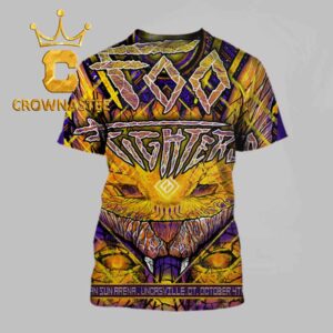 Foo Fighter Mohegan Sun Arena Uncasville CT Oct 4th 2026 All Over Print T-Shirt