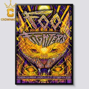 Foo Fighter Mohegan Sun Arena Uncasville CT Oct 4th 2026 Home Decor Poster Canvas