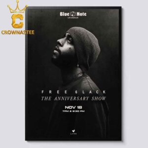 Free 6Lack The Anniversary Show 2026 November 18th Blue Note LA Home Decor Poster Canvas
