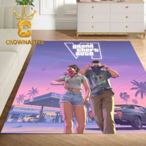 GTA VI 6 Grand Theft Auto Cover Art 2026 Home Decor Rug Carpet