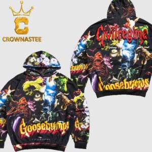 Goosebumps Civil Regime Collage Indie Rose All Over Print Hoodie