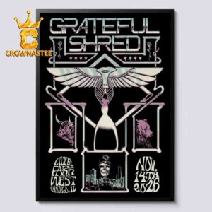 Grateful Shred Live At Park West Chicago IL Nov 14th 2026 Home Decor Poster Canvas