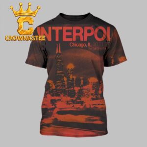 Interpol The Salt Shed Fairgrounds Chicago IL Oct 11th 2026 All Over Print T-Shirt