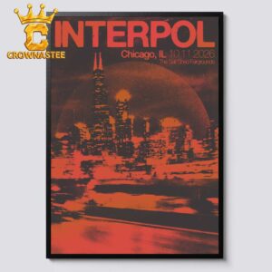 Interpol The Salt Shed Fairgrounds Chicago IL Oct 11th 2026 Home Decor Poster Canvas