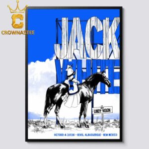 Jack White With Lindy Vision October 4 2026 Revel Albuquerque New Mexico Home Decor Poster Canvas