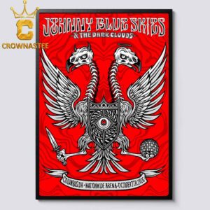 Johnny Blue Skies & The Dark Clouds Columbus OH Nationwide Arena Oct 7th 2026 Home Decor Poster Canvas