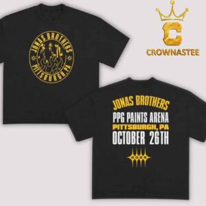 Jonas Brothers Pittsburgh PA 2026 PPG Paints Arena October 26th Two Sided T-Shirt