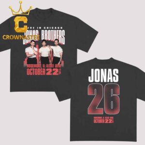 Jonas Brothers Rosemont IL 2026 Allstate Arena October 22nd Two Sided Unisex T-Shirt