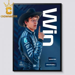Kimi Antonelli 2026 Winner USGP The United States Grand Prix Mercedes-AMG PETRONAS F1 Team Home Decor Poster Canvas