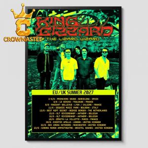 King Gizzard & The Lizard Wizard EU UK Summer 2027 Home Decor Poster Canvas