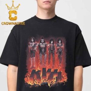 Kiss Halloween 2026 Conjuring Flames Unisex T-Shirt