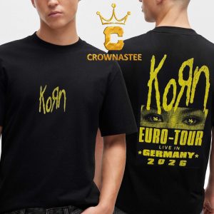 Korn Germany 2026 Europe Tour Ltd Edition Event Two Sided T-Shirt