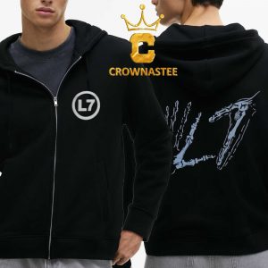 L7 The Band Skeleton Hand Zipup Hoodie