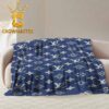 Louis Vuitton Big Logo Monogram Luxury Pattern White Hooded Fleece Woven Blanket Tapestry