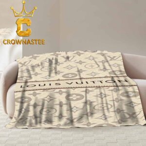 Louis Vuitton Luxury Monogram Pattern Fleece Woven Blanket Tapestry