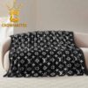 Louis Vuitton Monogram Luxury Pattern Blue Sky Fleece Woven Blanket Tapestry