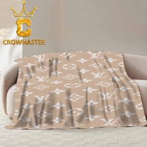 Louis Vuitton Monogram Luxury Pattern Fleece Woven Blanket Tapestry