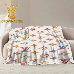 Louis Vuitton Monogram Pattern Fleece Blanket Tapestry