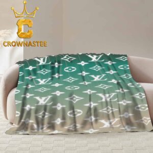 Louis Vuitton Monogram Pattern Fleece Luxury Woven Blanket