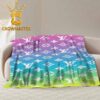 Louis Vuitton Monogram Pattern Fleece Luxury Woven Blanket