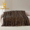 Louis Vuitton Purple Monogram Luxury Pattern Fleece Woven Blanket Tapestry